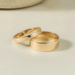 Tomfoolery 5.5mm Flat Band in 14ct Yellow Gold Clearance