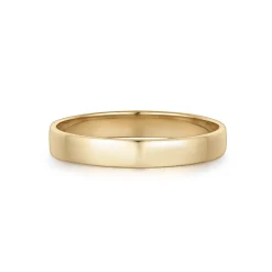 Tomfoolery 3mm Flat Band in 14ct Yellow Gold Best