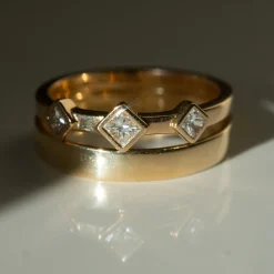 Tomfoolery 3mm Flat Band in 14ct Yellow Gold Best