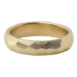 Tomfoolery 5mm Gold Faceted Band Outlet