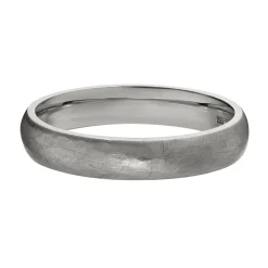 Tomfoolery 4mm Gold Hammered Stone Band Outlet