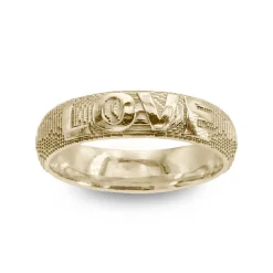 Tomfoolery 5mm ‘LOVE’ Ring New