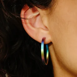 Tomfoolery 32mm Titanium Hoops Hot