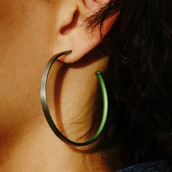 Tomfoolery 50mm Titanium Stud Hoops Clearance