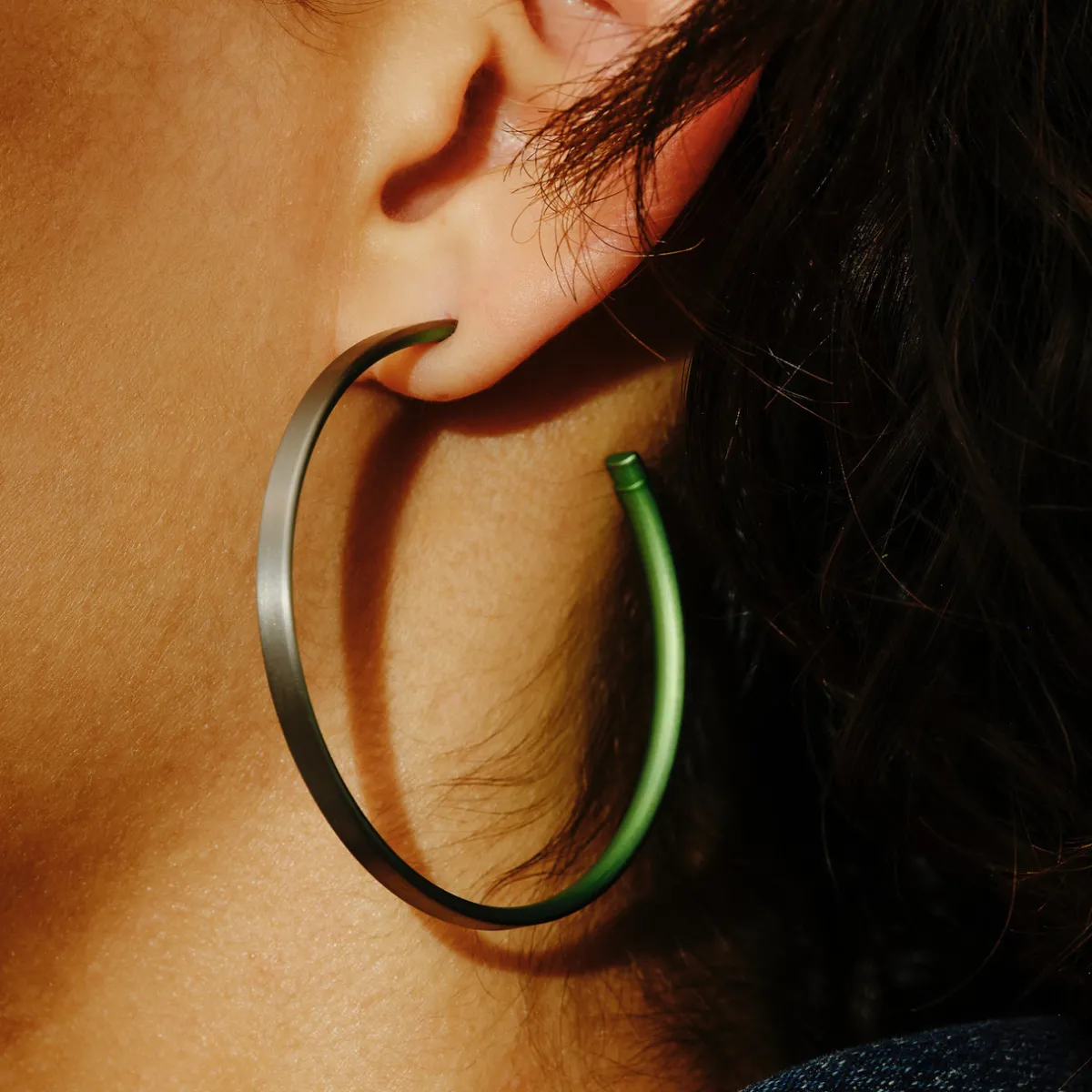 Tomfoolery 50mm Titanium Stud Hoops Clearance