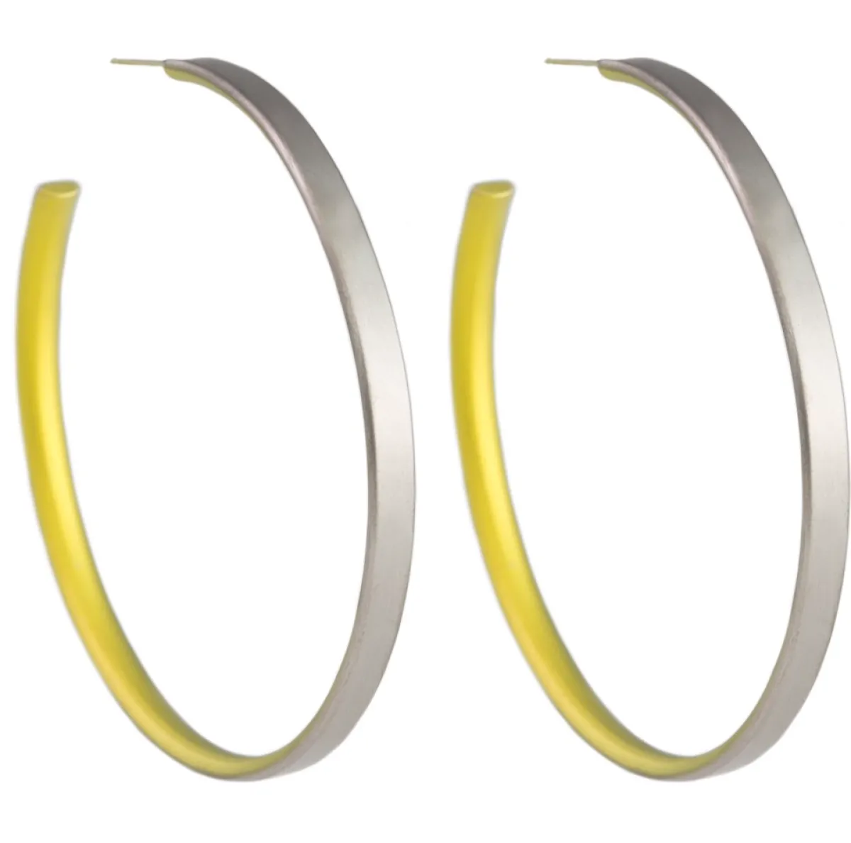 Tomfoolery 50mm Titanium Stud Hoops Clearance