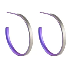 Tomfoolery 25mm Titanium Stud Hoops Fashion
