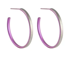 Tomfoolery 25mm Titanium Stud Hoops Fashion