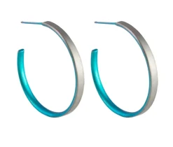 Tomfoolery 25mm Titanium Stud Hoops Fashion