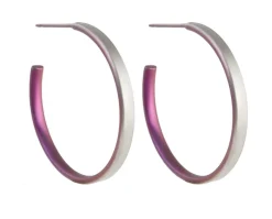 Tomfoolery 25mm Titanium Stud Hoops Fashion