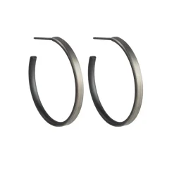 Tomfoolery 25mm Titanium Stud Hoops Fashion