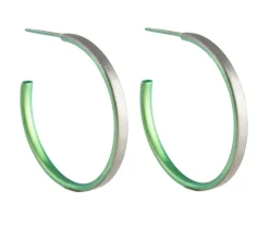 Tomfoolery 25mm Titanium Stud Hoops Fashion