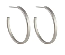Tomfoolery 25mm Titanium Stud Hoops Fashion