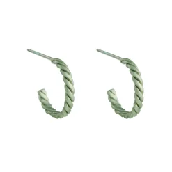 Tomfoolery 10mm Twisted Titanium Hoop Earrings Online