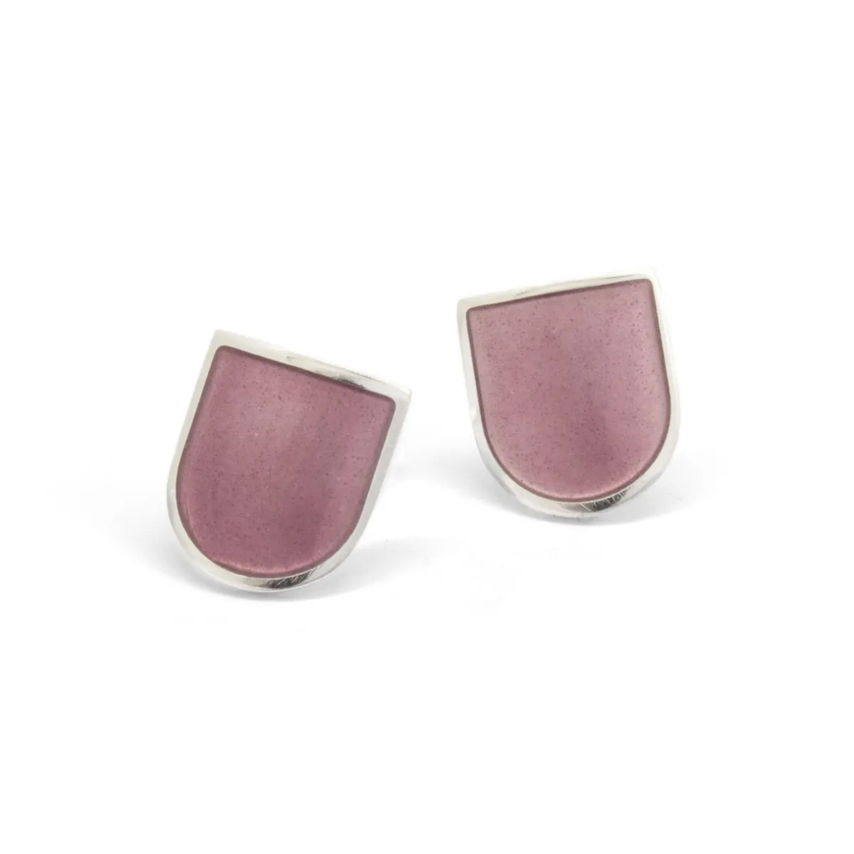 Tomfoolery Moda Shield Petal Enamel Earrings Hot