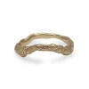 Tomfoolery Molten Carved Arch Wedding Band Discount