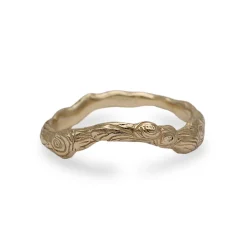 Tomfoolery Molten Carved Arch Wedding Band Discount