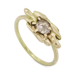 Tomfoolery Molten Diamond Slice Ring Hot
