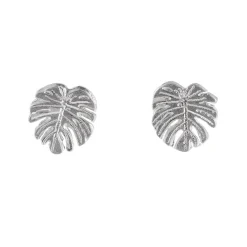 Tomfoolery Monstera Leaf Studs Clearance