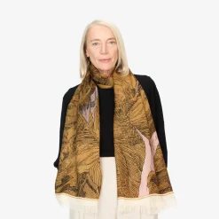 Tomfoolery Montana 70 Printed Scarf Nude Hot