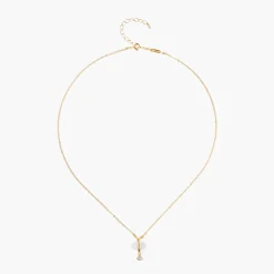 Tomfoolery Moonstone Evil Eye & Sliced Diamond Charm Necklace Best