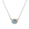 Tomfoolery Moonstone Petite Crescent Rim Pendant Clearance