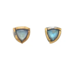 Tomfoolery Moonstone Tri Fold Studs Discount