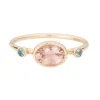 Tomfoolery Morganite & Green Sapphire Ring Hot