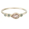 Tomfoolery Morganite Teardrop Dew Ring Hot