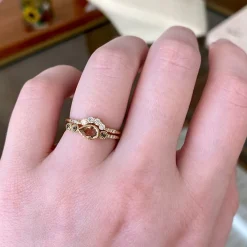 Tomfoolery Morganite Teardrop Dew Ring Hot