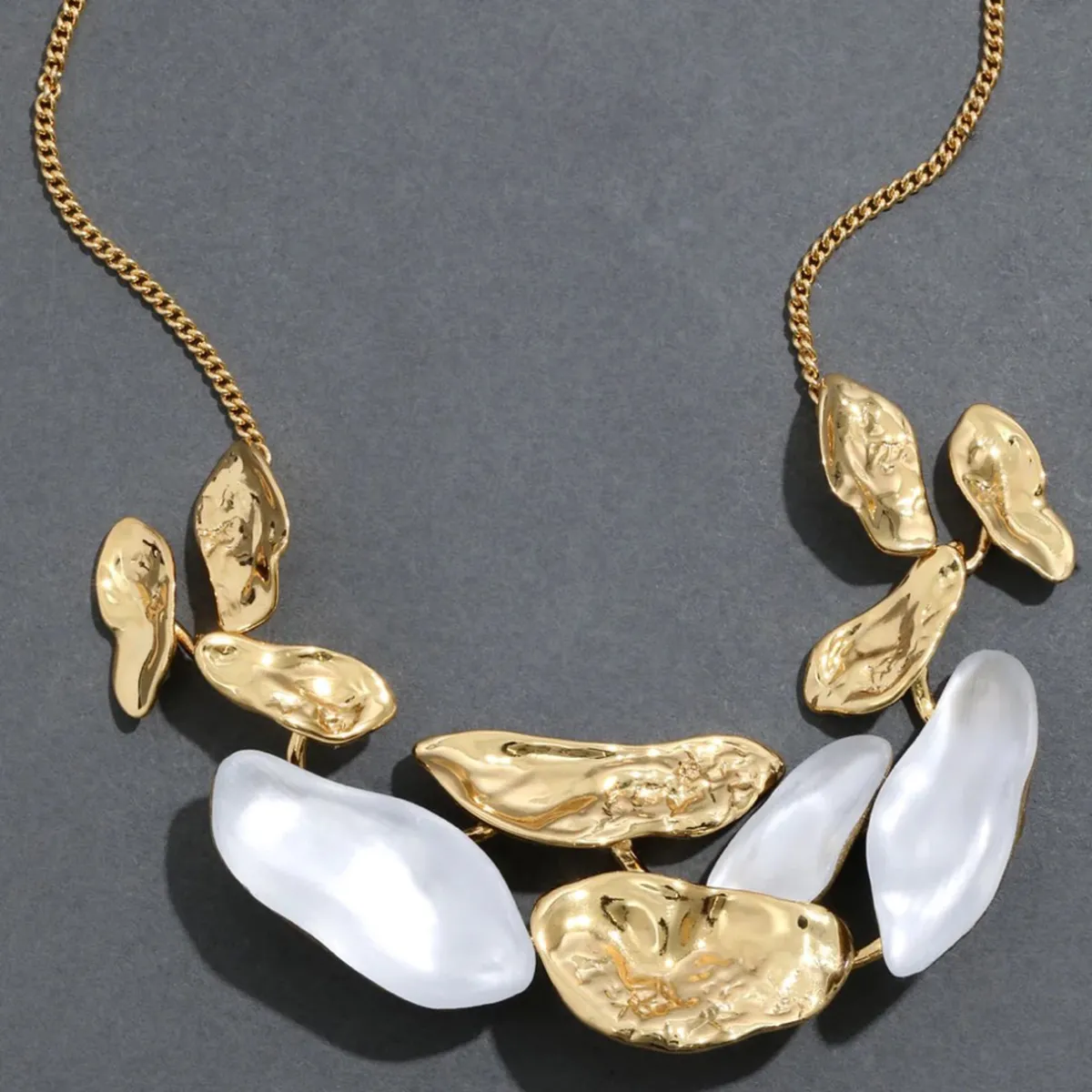 Tomfoolery Mosaic Lucite Bib Necklace Clearance