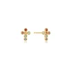 Tomfoolery Multi-Colour Cross Studs Sale