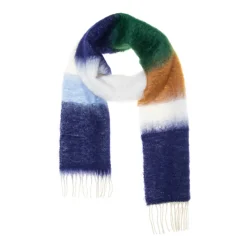 Tomfoolery Multicolour Stripe Wool and Mohair Scarf Fashion