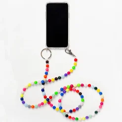 Tomfoolery Multimix Perlen Wooden Beaded iPhone Necklace & Keychain Outlet