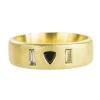 Tomfoolery Muse Trilliant Three Diamond Ring Fashion