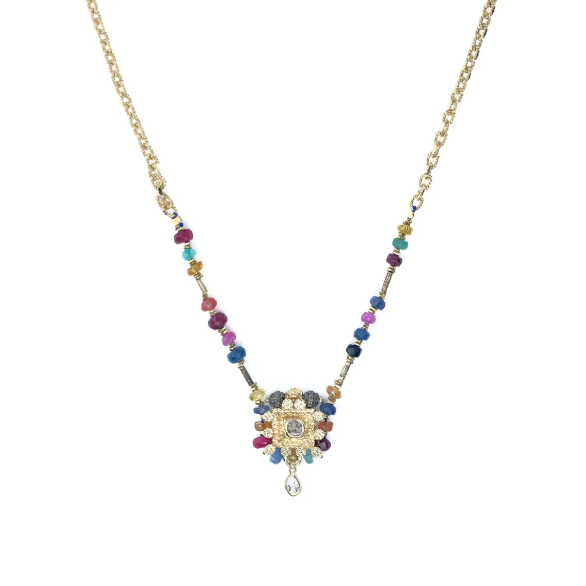 Tomfoolery N° 803 Bis Beaded Gemstone Necklace Hot