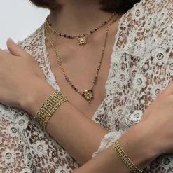 Tomfoolery N° 803 Bis Beaded Gemstone Necklace Hot