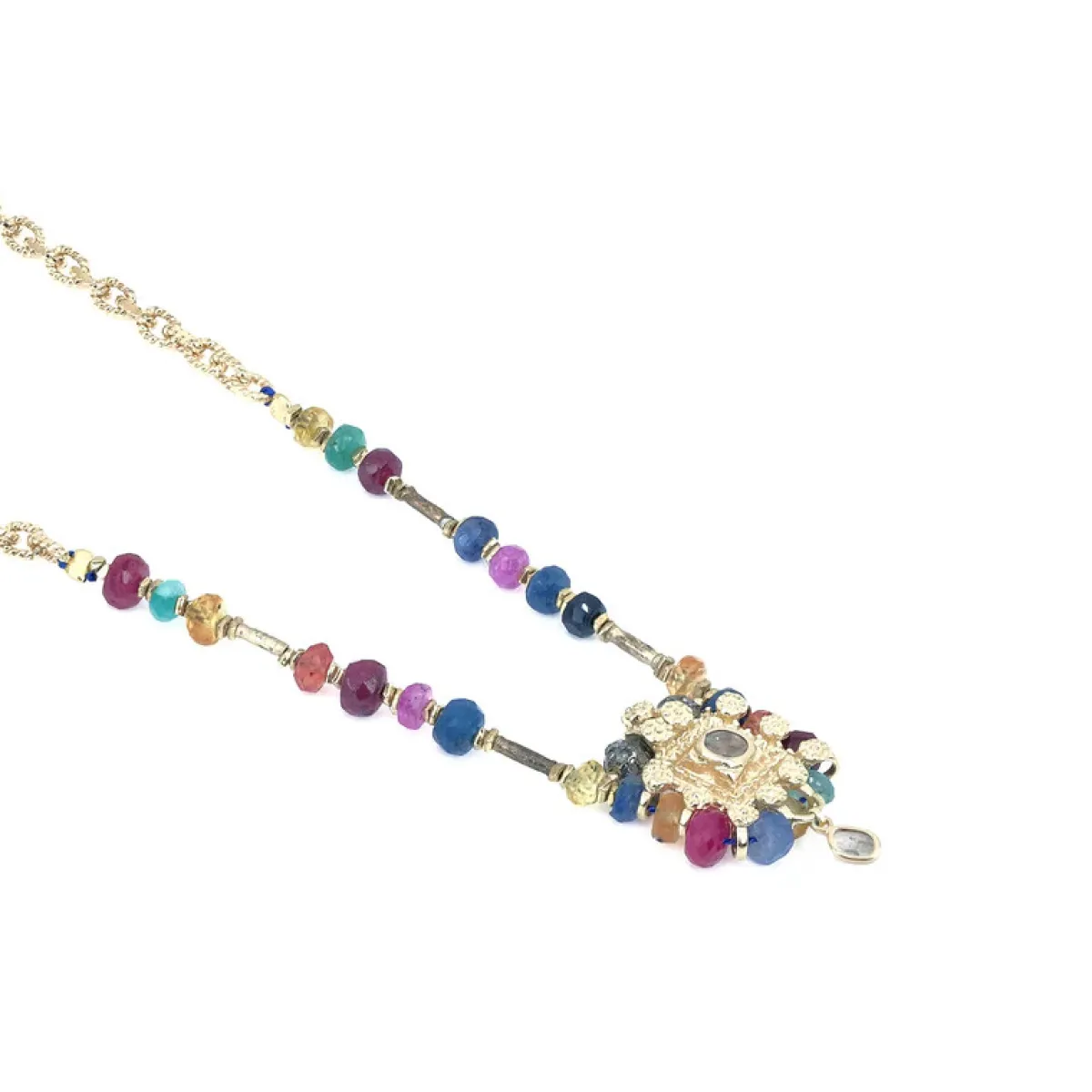 Tomfoolery N° 803 Bis Beaded Gemstone Necklace Hot