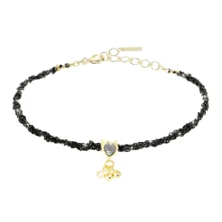 Tomfoolery N° 827 Black & Gold Woven Bracelet Hot