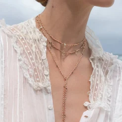 Tomfoolery N° 822 Gold & Braided Silk Short Necklace Discount