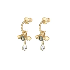 Tomfoolery N° 788 Gold & Diamond Hoop Earrings Clearance