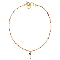 Tomfoolery N° 753 Gold & Red Woven Necklace Best