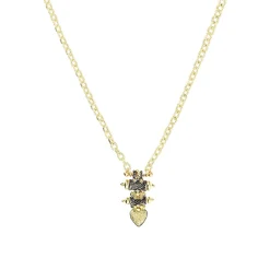 Tomfoolery N° 769 Gold Bicoloured Heart Necklace Outlet