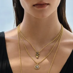 Tomfoolery N° 769 Gold Bicoloured Heart Necklace Outlet