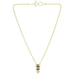 Tomfoolery N° 769 Gold Bicoloured Heart Necklace Outlet