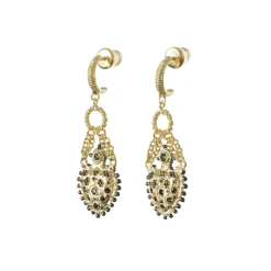 Tomfoolery N° 841 Gold Heart Drop Earrings Hot