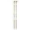 Tomfoolery N° 709 Gold Woven Chain Drop Earrings New