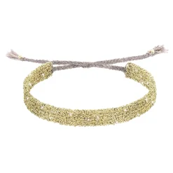 Tomfoolery N° 818 Gold Woven Silk Bracelet Clearance