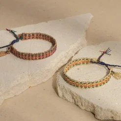Tomfoolery N° 364 Silver Multi “Elbe” Woven Silk Bracelet(Out of Stock) Discount