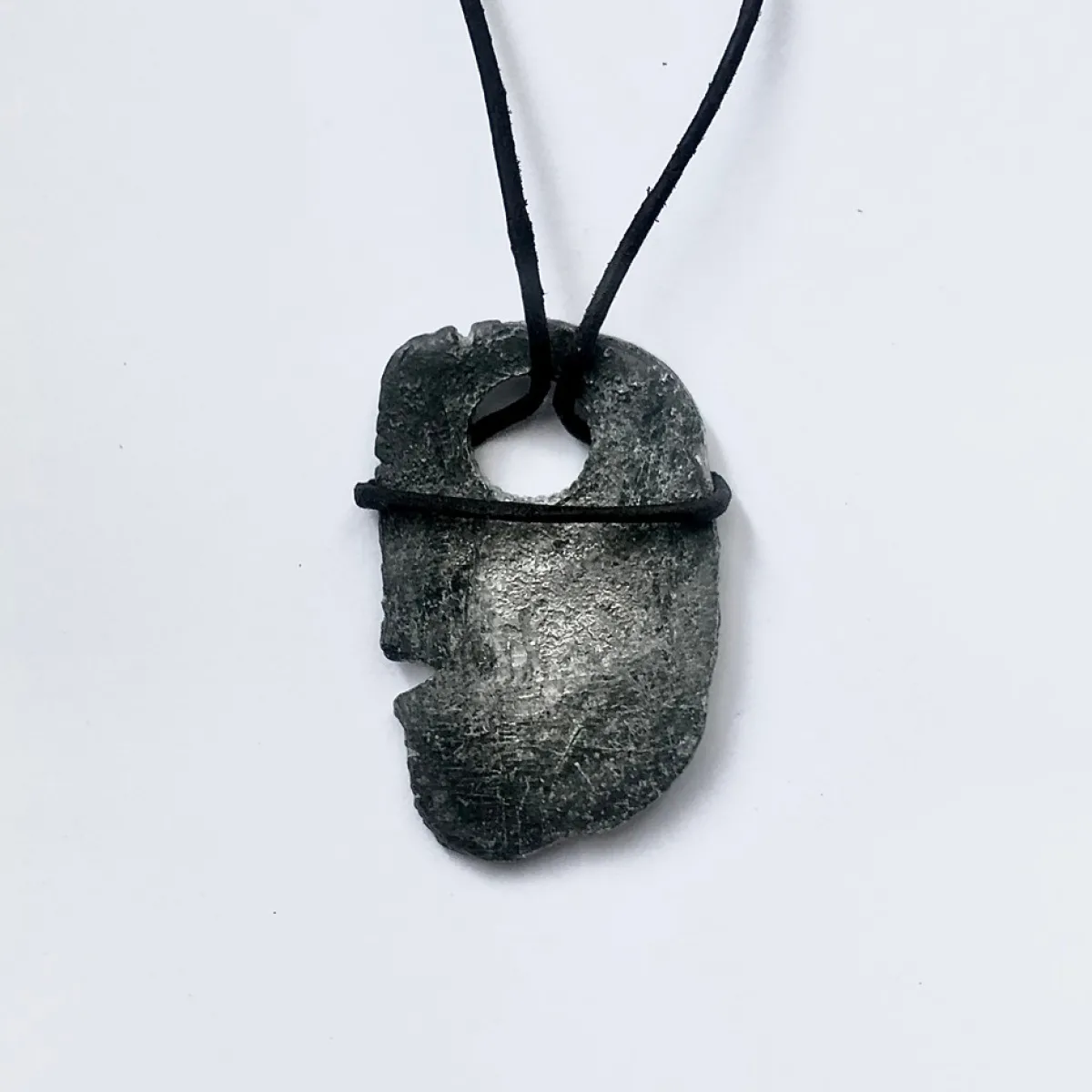 Tomfoolery “Naazc” Textured Tin Pendant Best